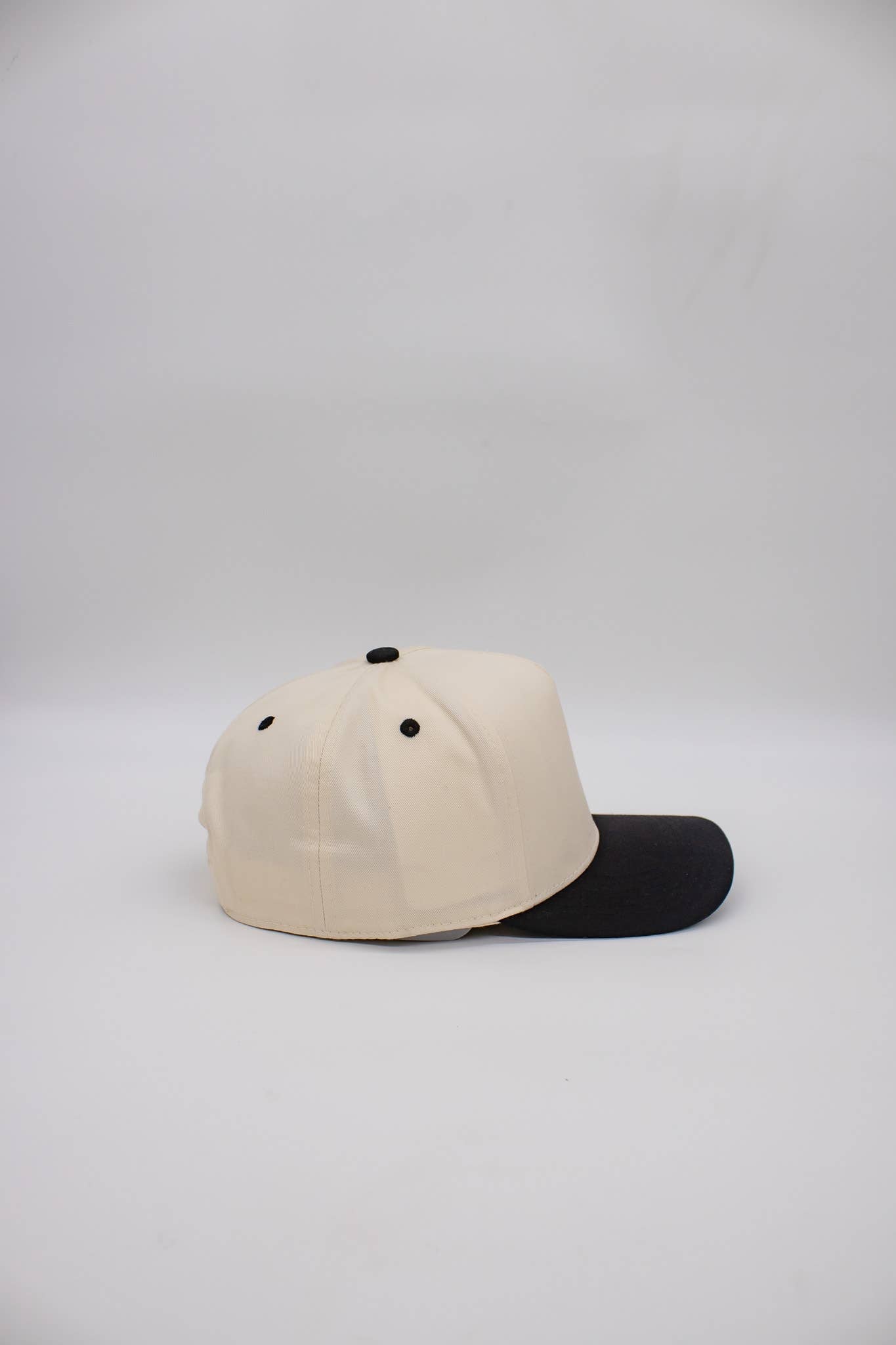 Canvas Blank Trucker Hat Two-Tone Snapback 5 Panel Cream Tan