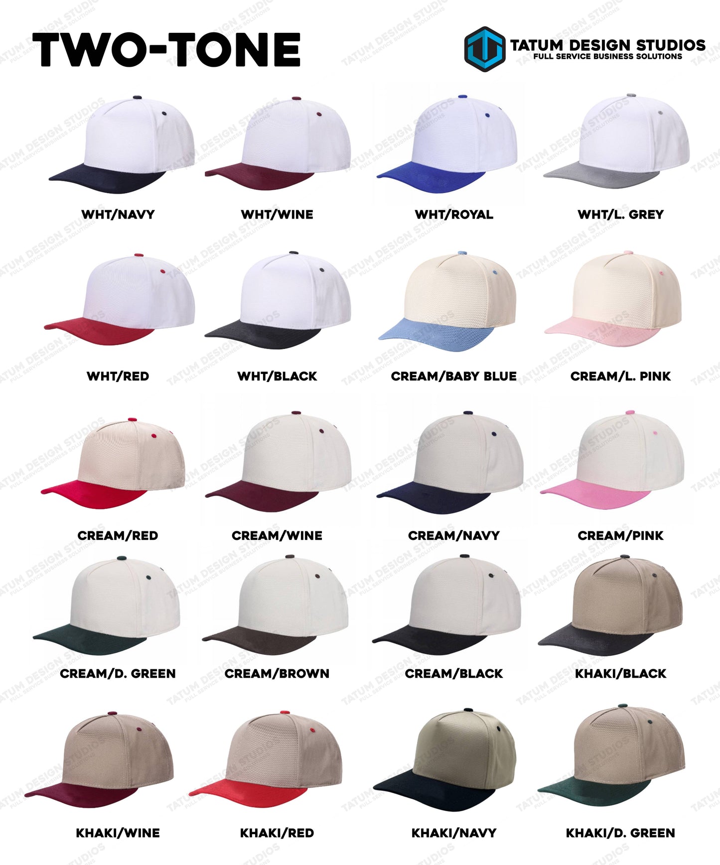 Canvas Blank Trucker Hat Two-Tone Snapback 5 Panel Cream Tan