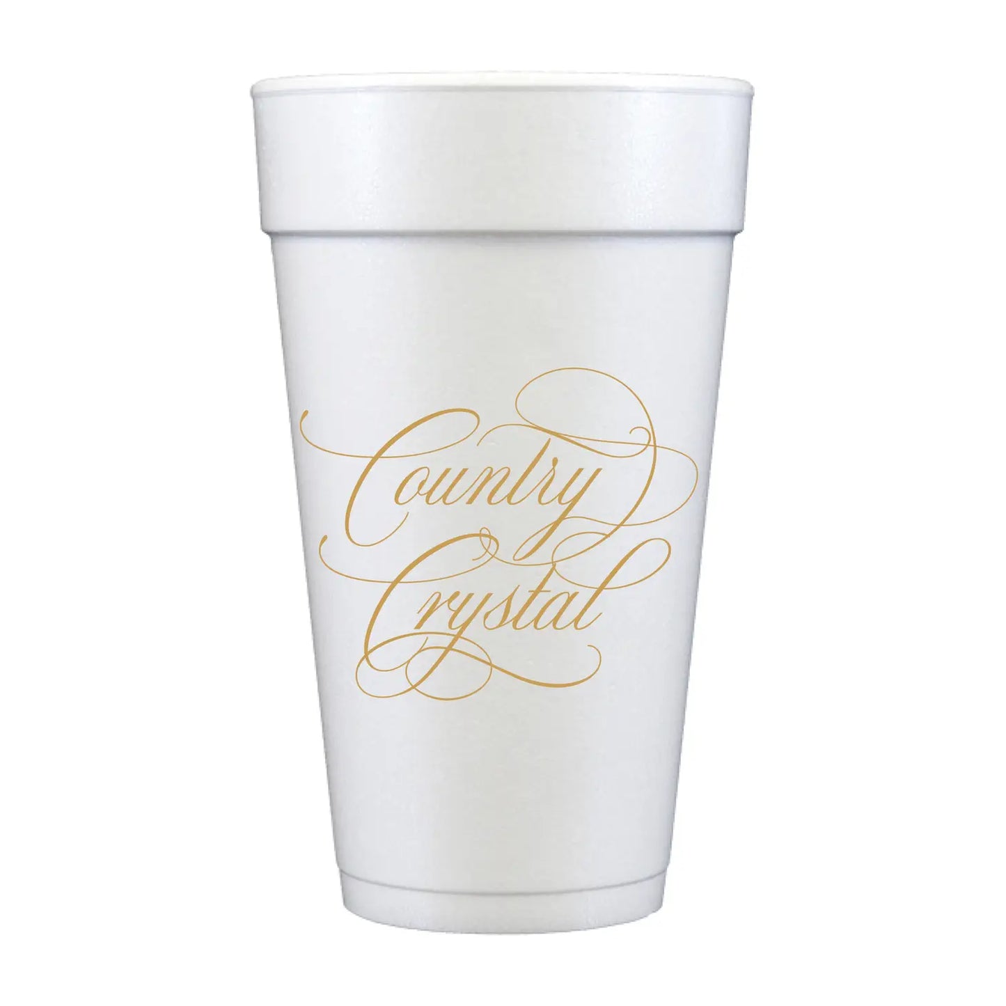 Country Crystal Foam Cups - Rodeo