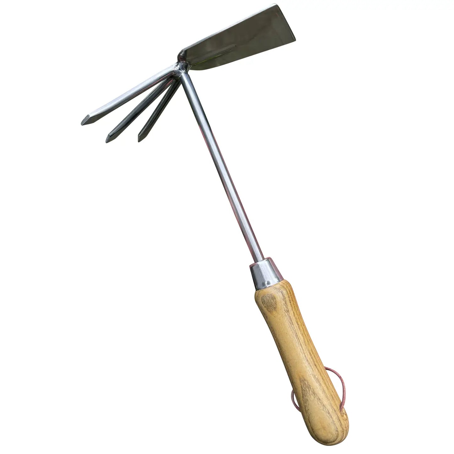 Garden Guru Hand Cultivator Hoe Tiller with Fsc Wood Handle