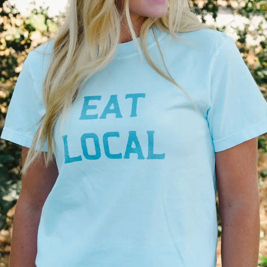 Eat Local Tee - Chambray