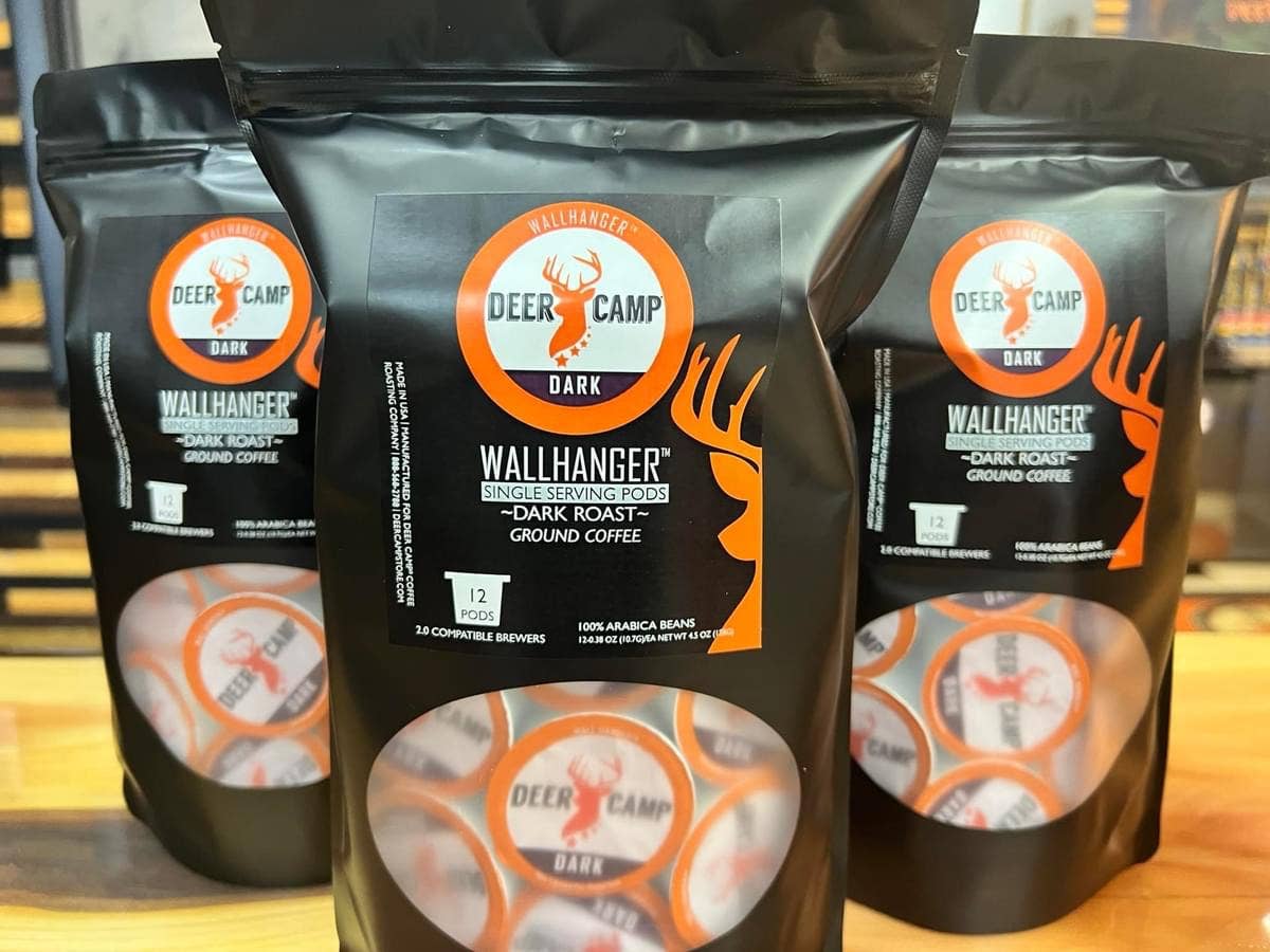 DEER CAMP® Coffee Wall Hanger™ Dark Roasted Coffee Pods