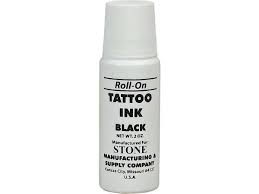 Stone Tattoo Black Ink Roll On 2oz