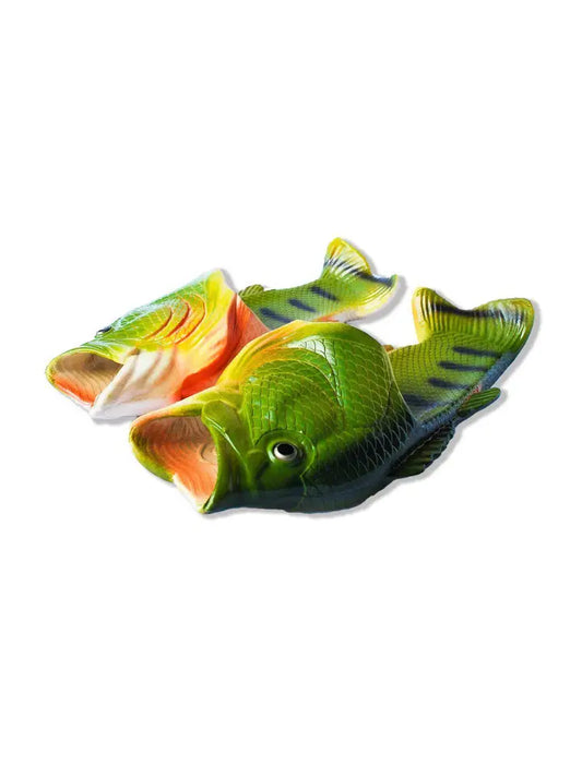 Coddies Fish Flip Flops | Bass Fish Slippers, Fish Shoes