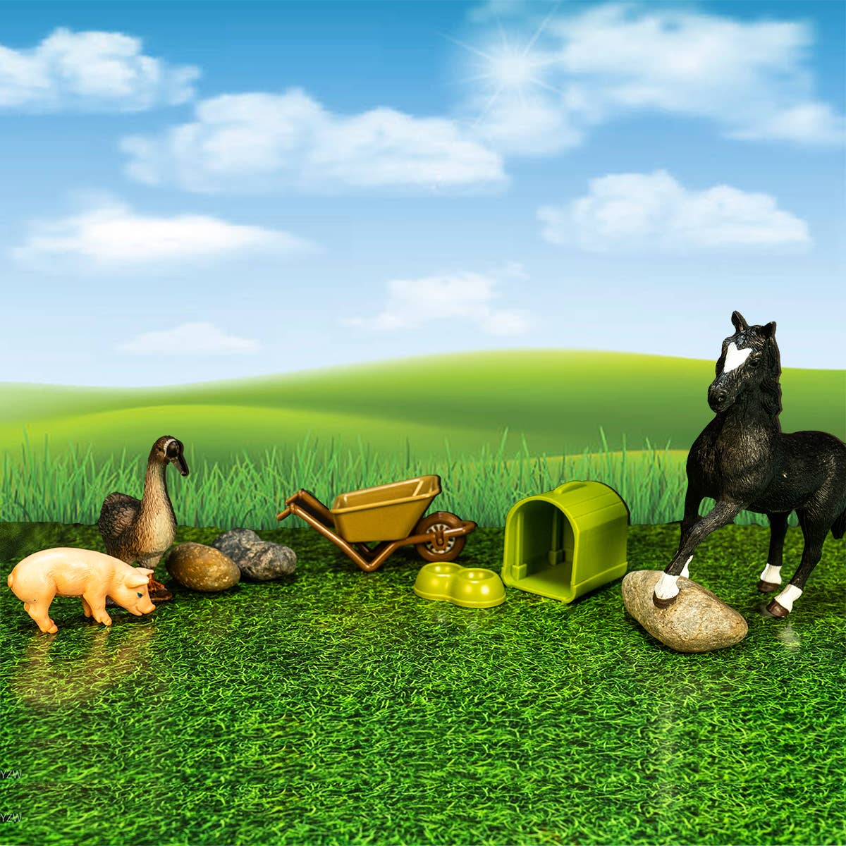 30 Pcs Advent Calendar Christmas Realistic Farm Toys