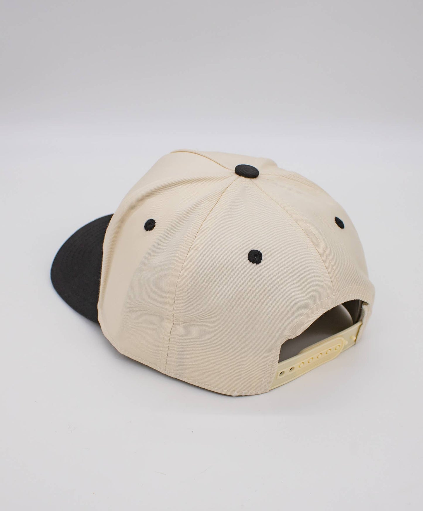 Canvas Blank Trucker Hat Two-Tone Snapback 5 Panel Cream Tan
