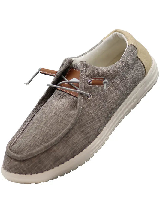 Norty - Mens Lightweight Boat Shoe 41508 Khaki Brown