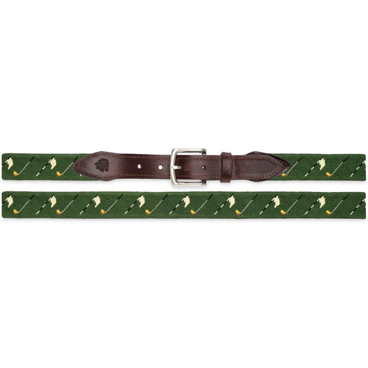 Golf Flags Needlepoint Belt