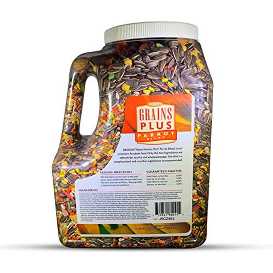 Grains Plus Parrot Blend Fresh Premium Seed Jug 4.5lbs