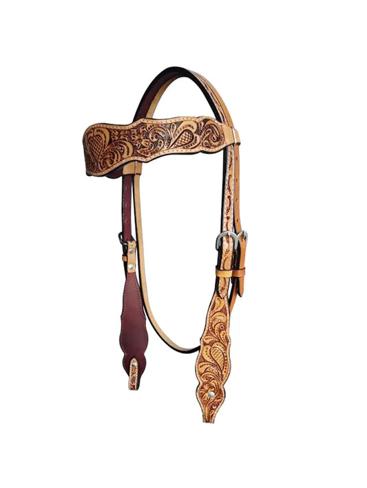 Horse Headstall Breast Collar American Leather Tack Set Headstall