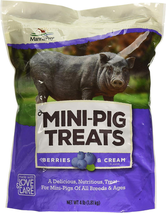 Manna Pro Mini-Pig Treats Berries & Cream Flavor, 4 lbs.