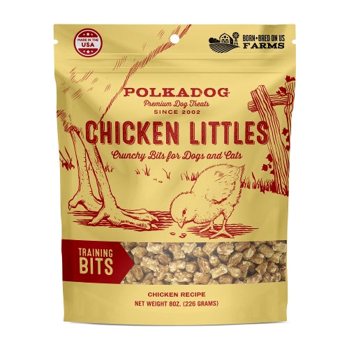 Polkadog Chicken Littles Training Bits 8oz Bag