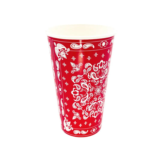 Red Bandana Cups (Set of 8)