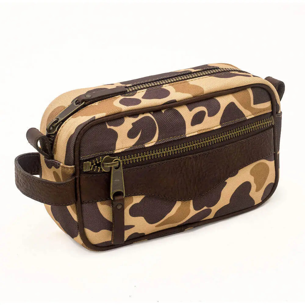 Campaign Waxed Canvas Shave Kit - Vintage Camo