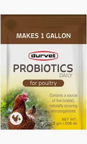 Durvet Probiotics for Poultry 3gm