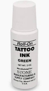 Stone Tattoo Green Ink Roll On 2oz