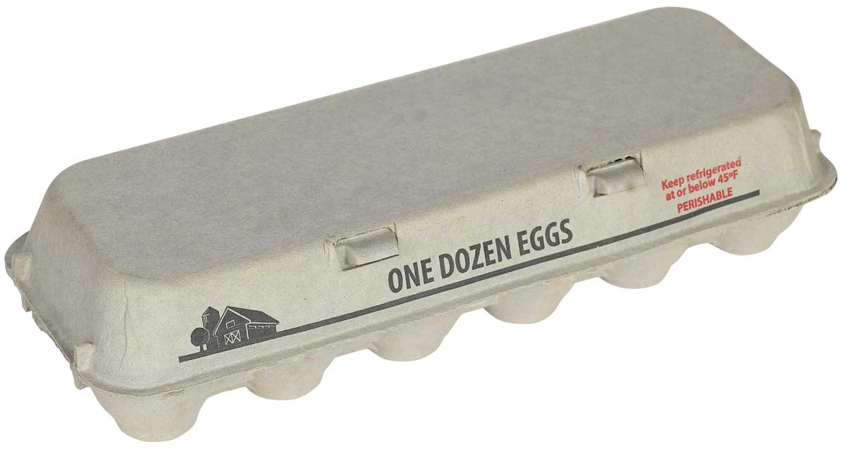 Solid Top Egg Carton