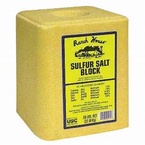 SALT BLOCK SULFUR 50#